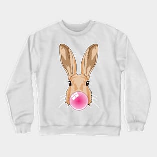 Bunny with Chewing gum Crewneck Sweatshirt